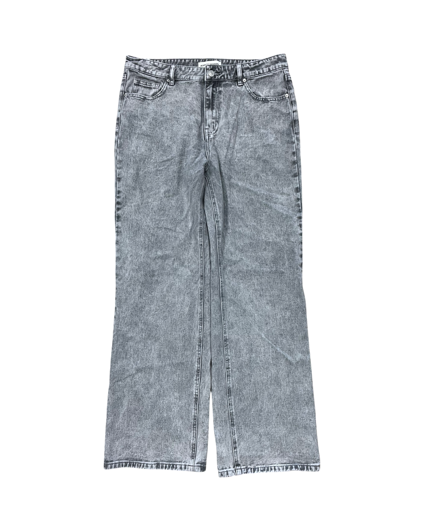 Jeans Wide Leg By Clothes Mentor In Grey Denim, Size:8