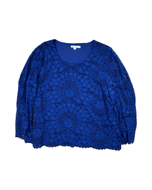 Top Ls By Chicos In Blue, Size:Xl