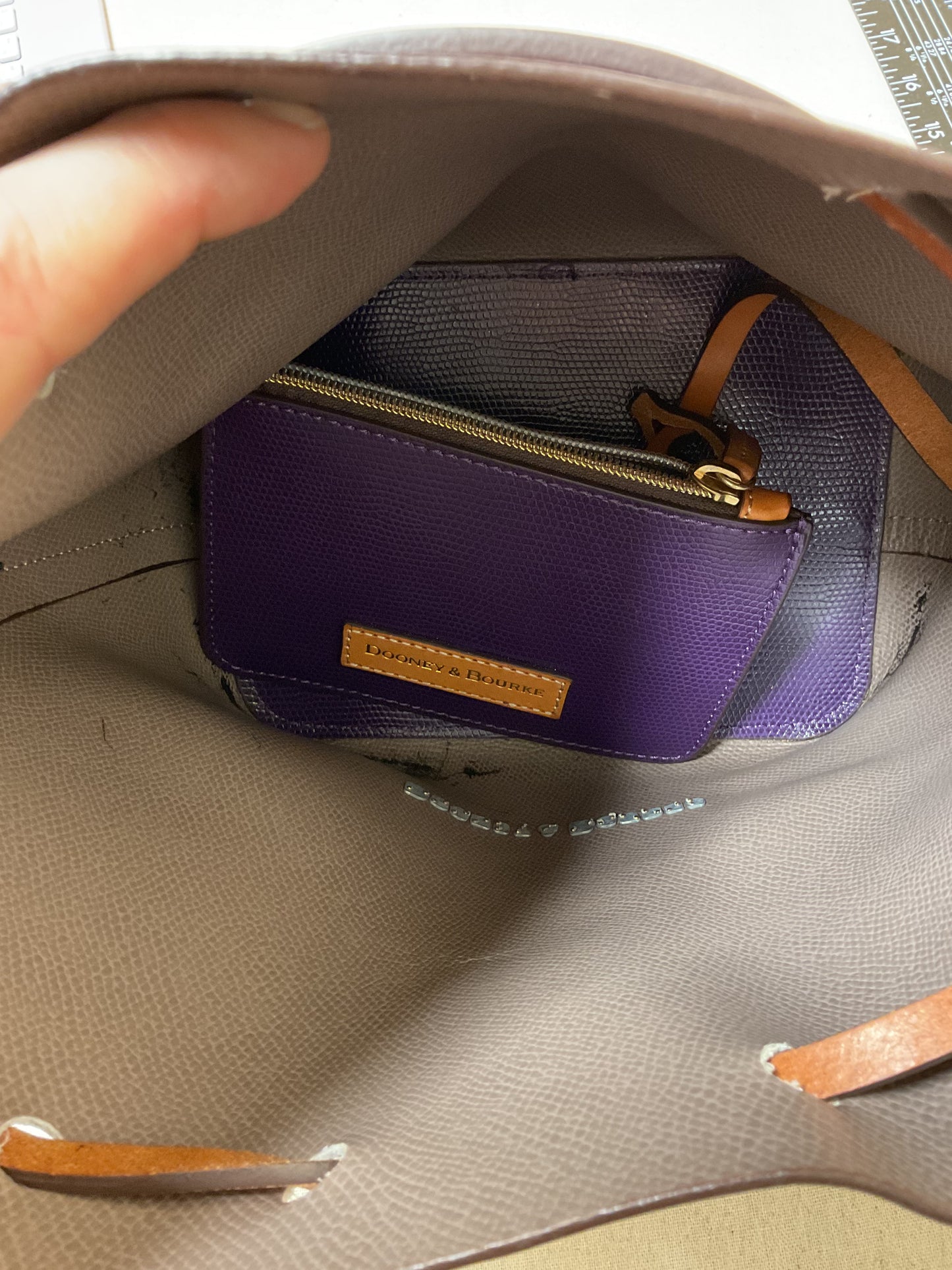 Crossbody Designer By Dooney And Bourke In Purple, Size:Medium
