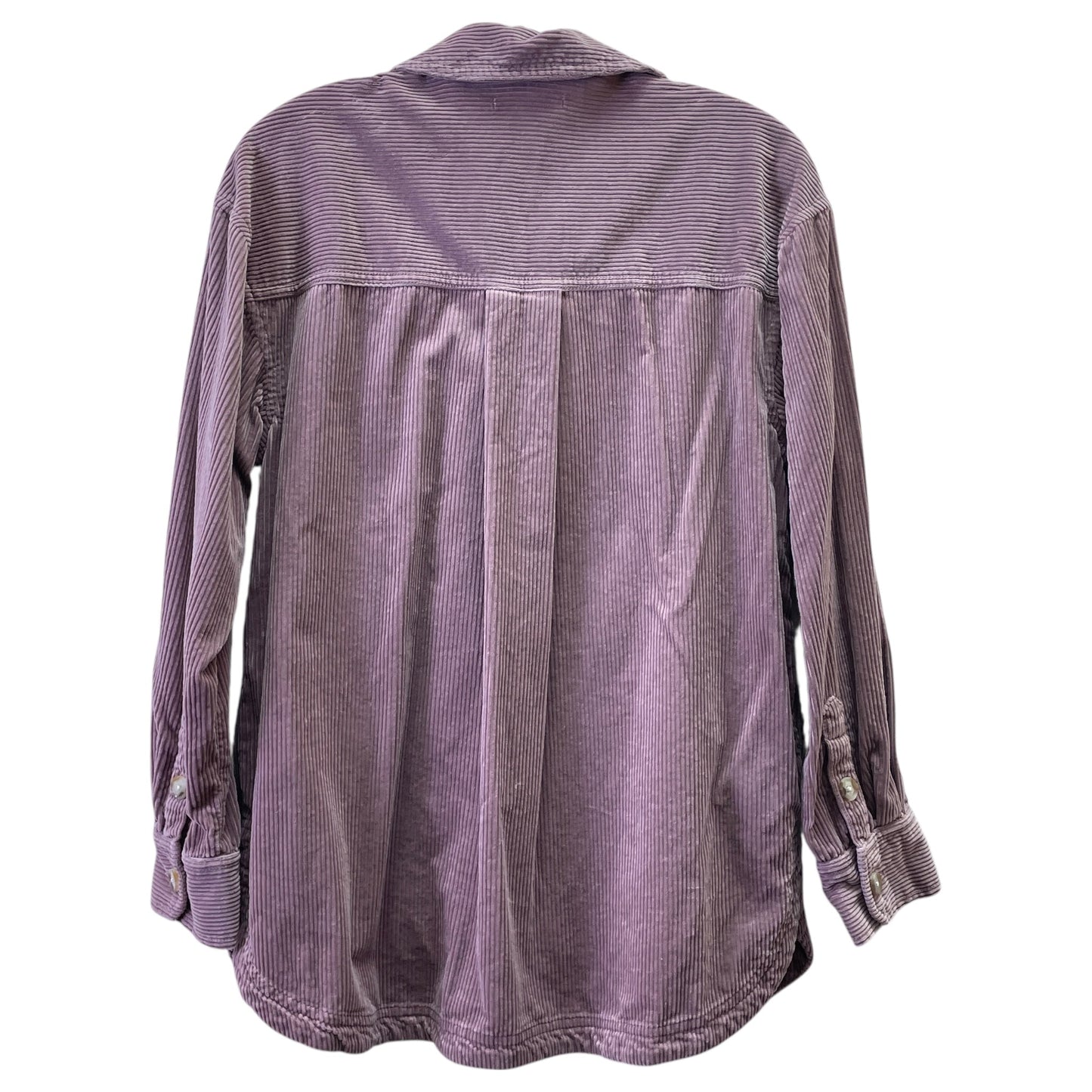 Jacket Shirt By Madewell In Purple, Size:Xs