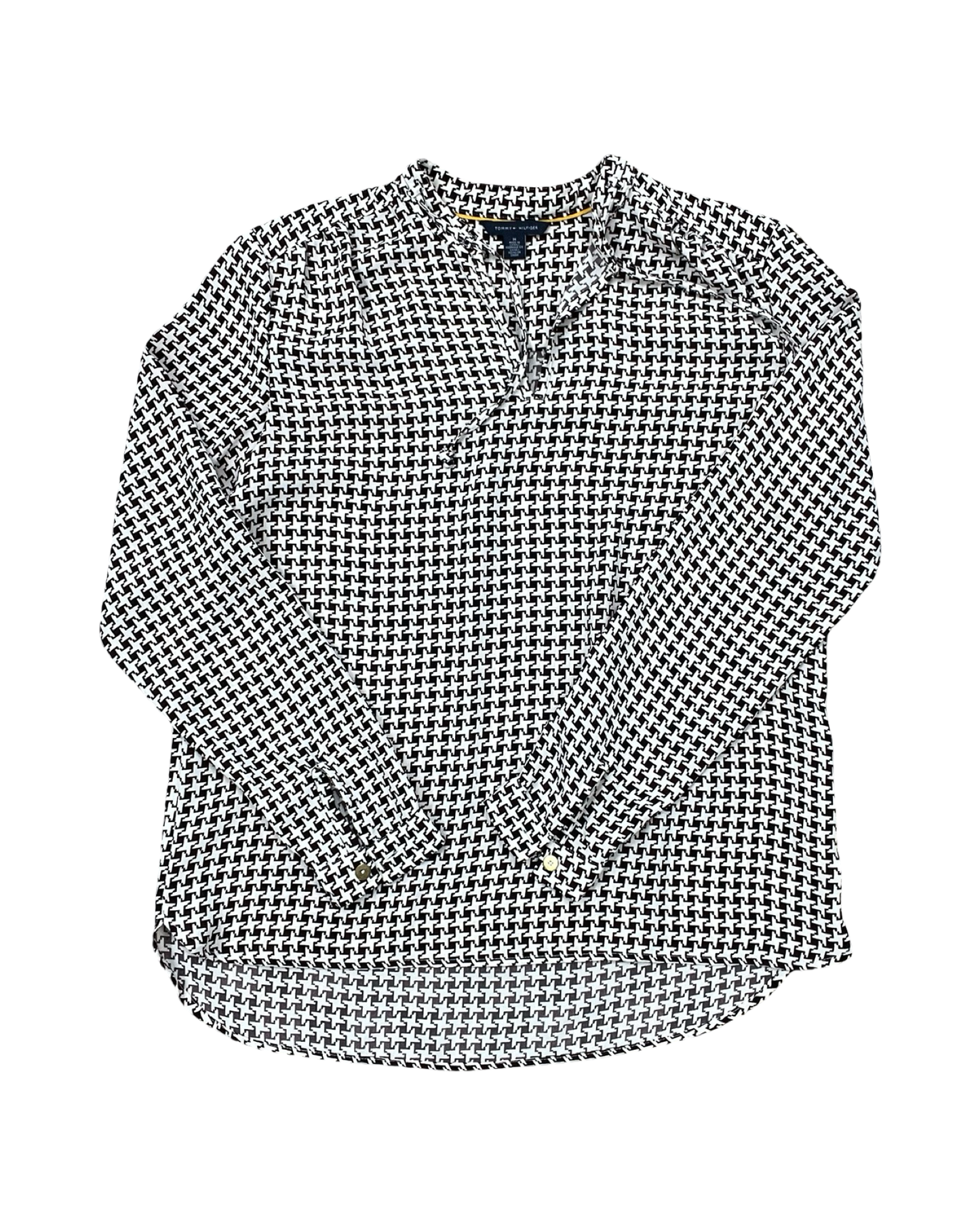 Top Ls By Tommy Hilfiger In Brown & Cream, Size:M