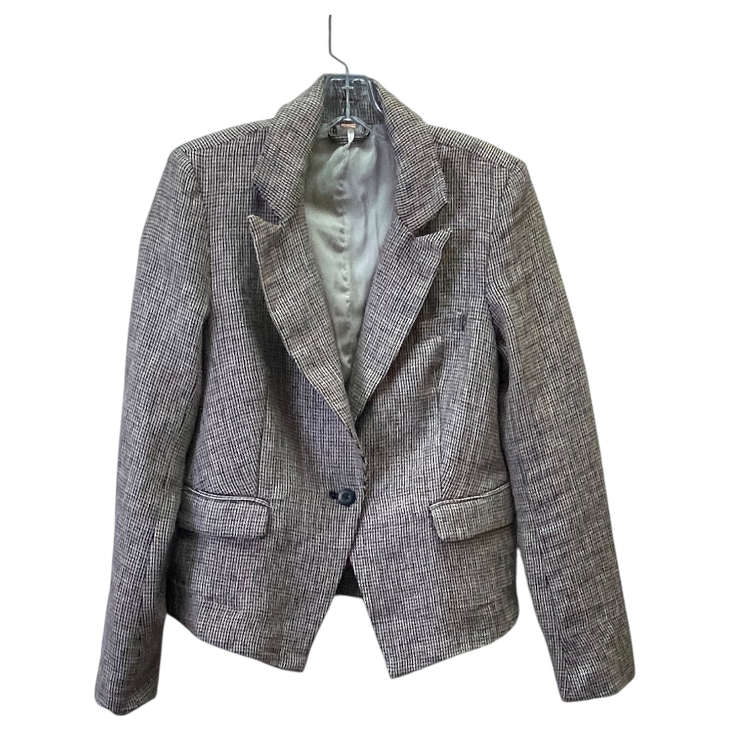 Blazer By Free People In Plaid Pattern, Size:Xs