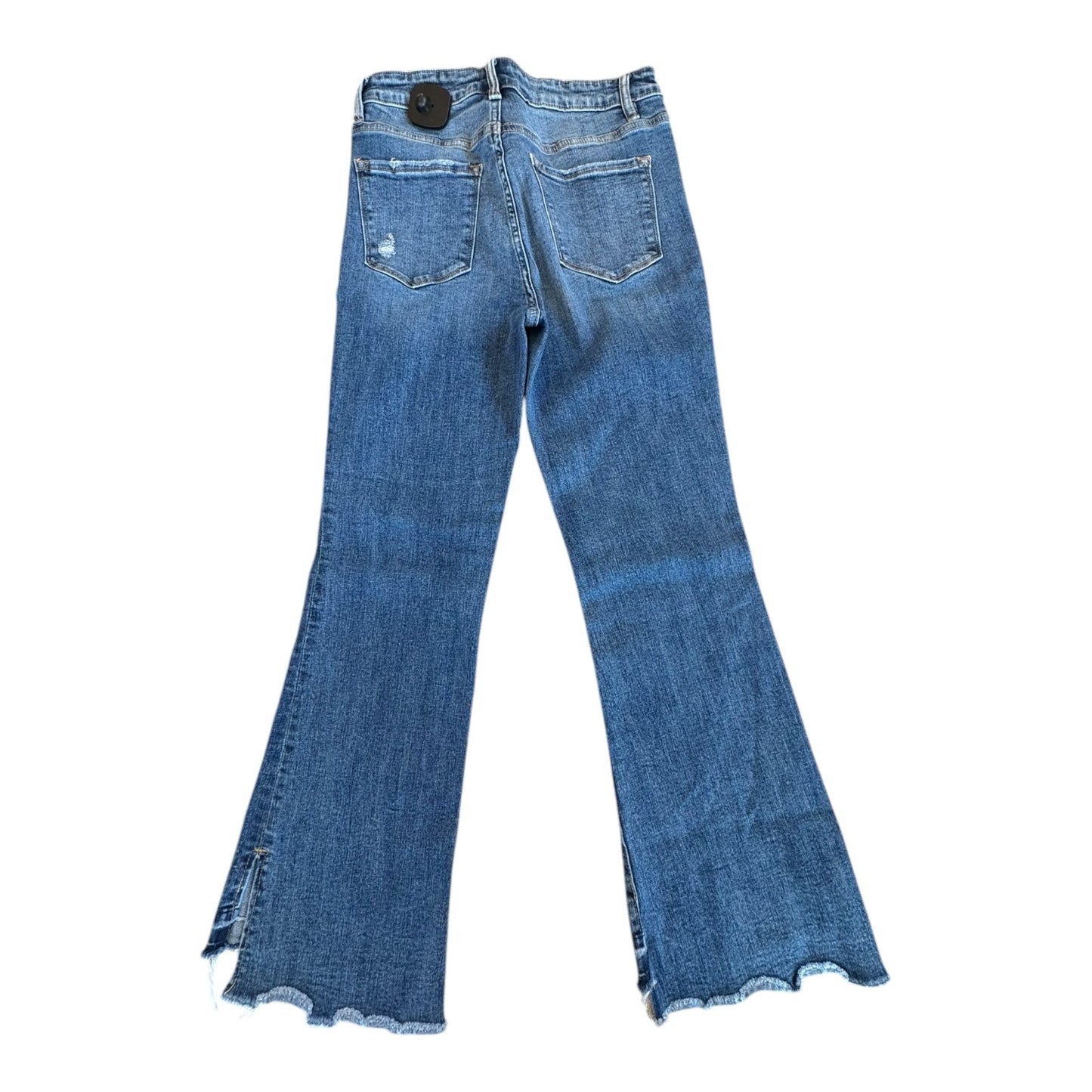 Jeans Flared By Zenana Outfitters In Blue Denim, Size:4