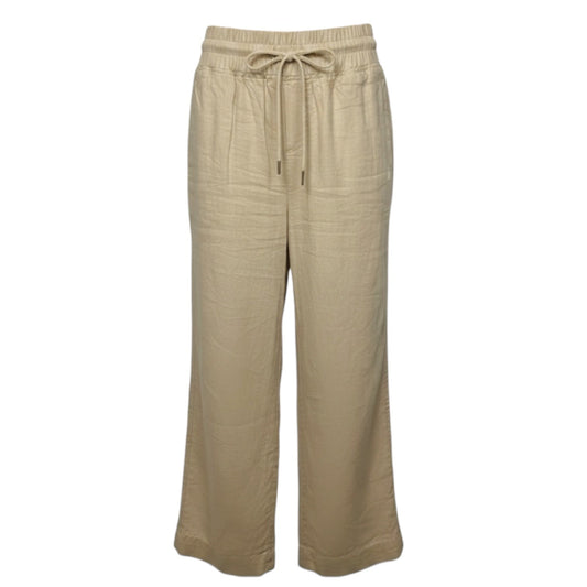 100% European Linen Wide Leg Pants By Quince In Tan, Size: S