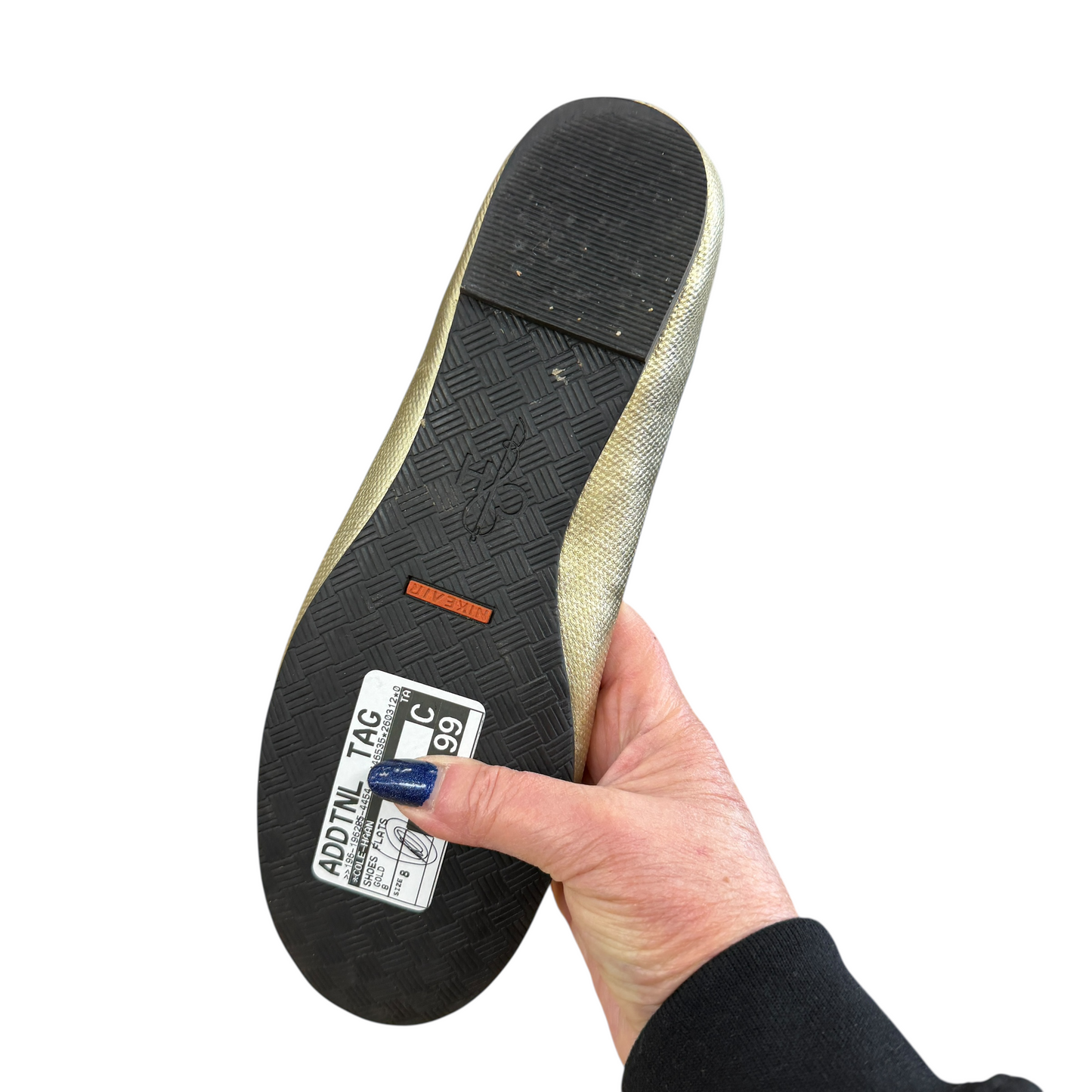 Shoes Flats By Cole-Haan In Gold, Size:8