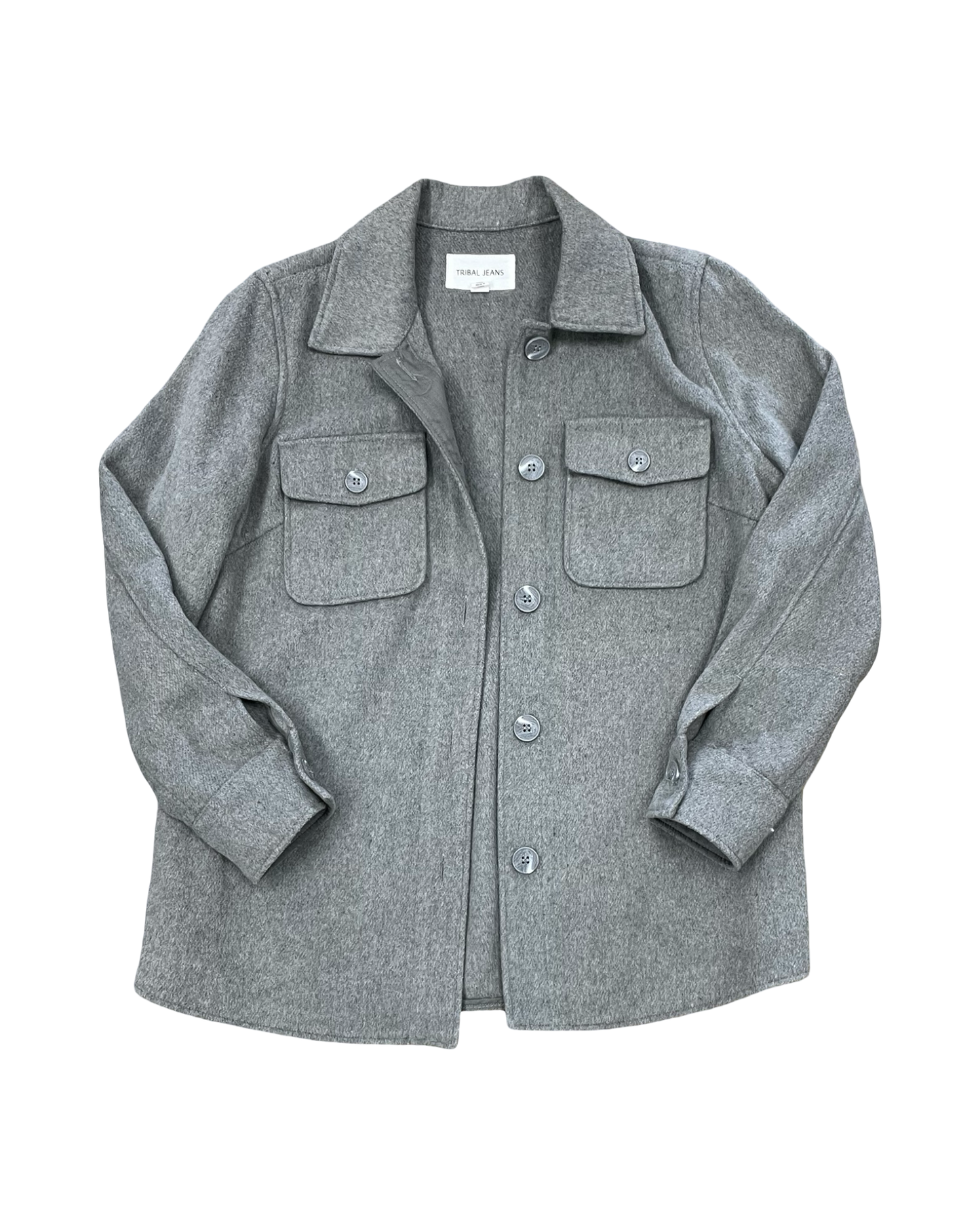 Jacket Other By Tribal In Grey, Size:M