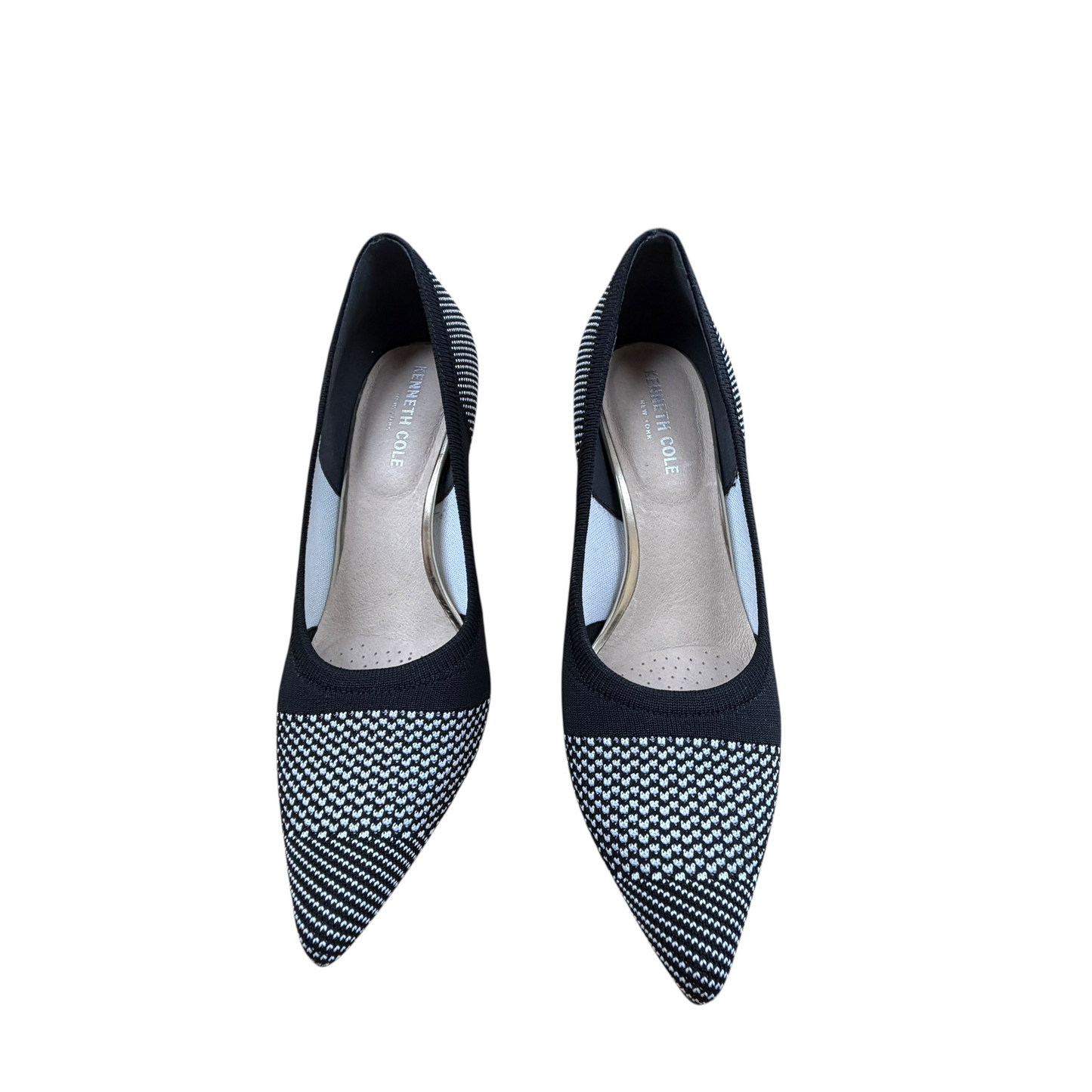 Shoes Heels Stiletto By Kenneth Cole In Black & White, Size:8