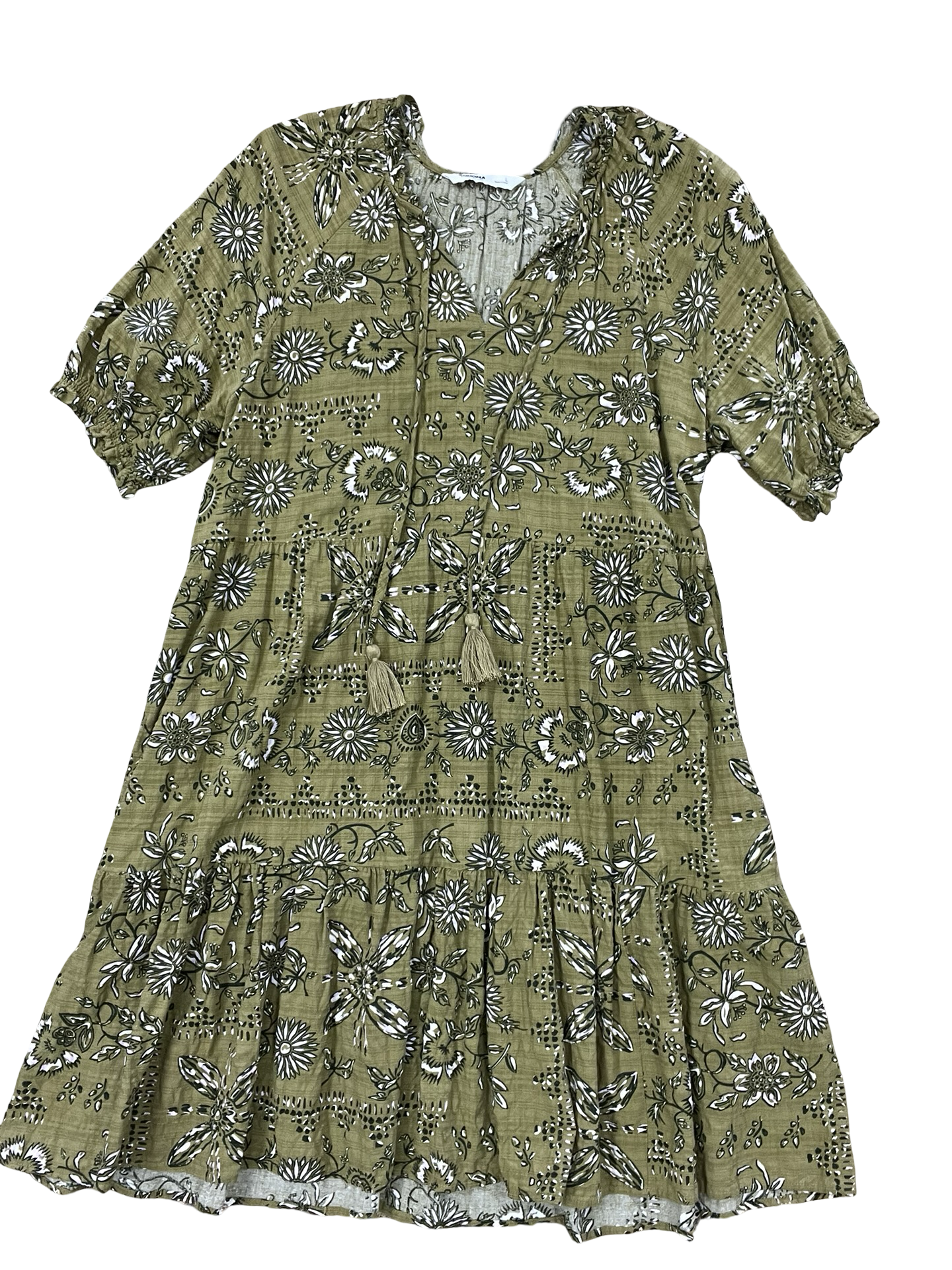 Dress Casual Midi By Sonoma In Green, Size:L