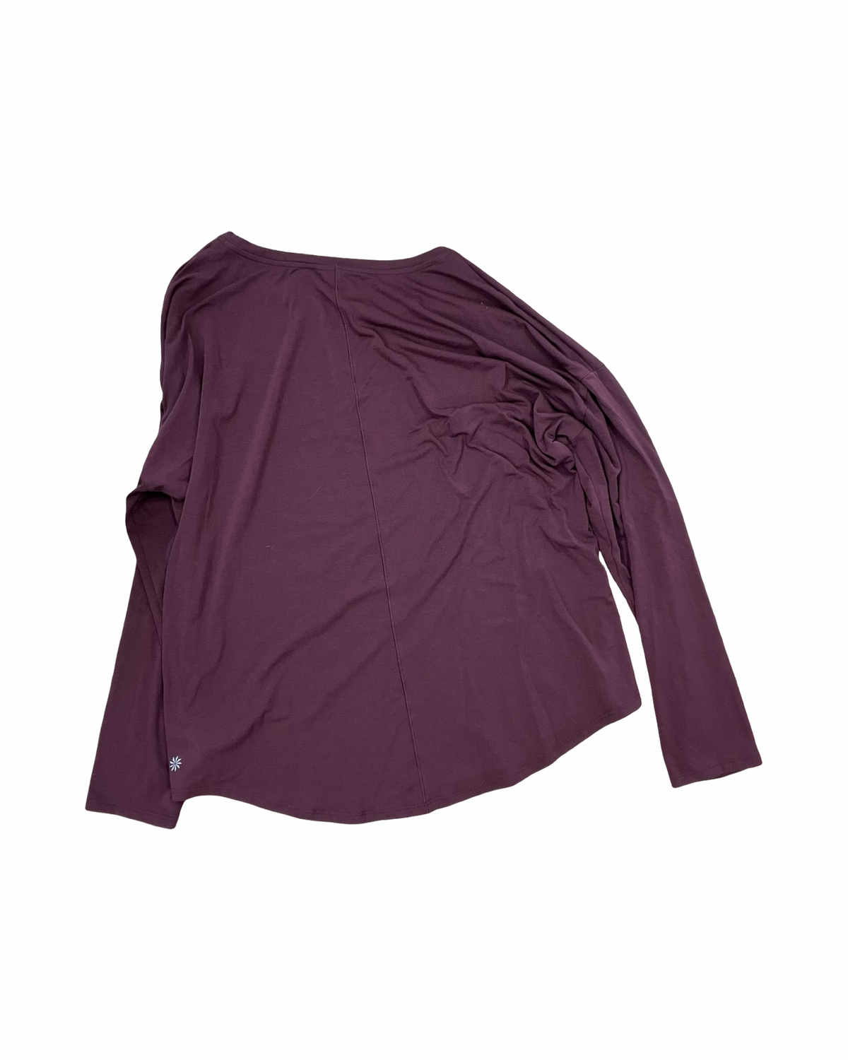 Athletic Top Ls Collar By Athleta In Maroon, Size:L
