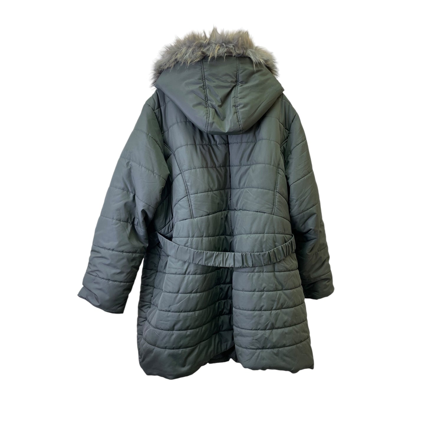 Coat Parka By Ashley Stewart In Green, Size:4X