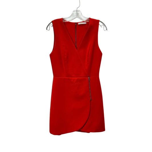 Dress Designer By Alice + Olivia In Red, Size:Xs