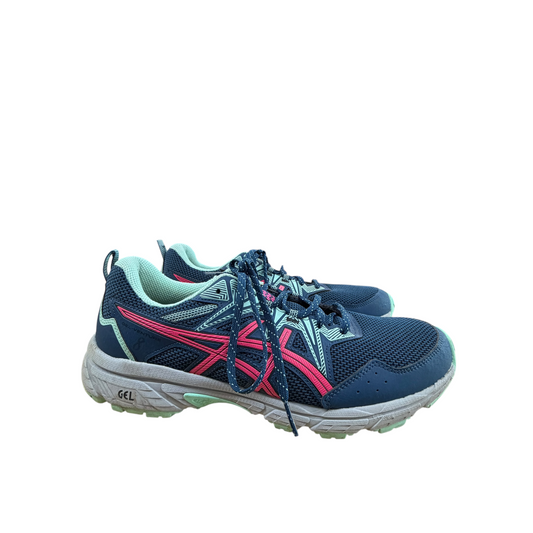Shoes Athletic By Asics In Blue & Pink, Size:10