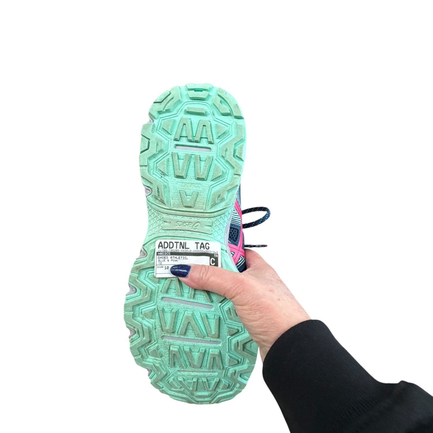 Shoes Athletic By Asics In Blue & Pink, Size:10