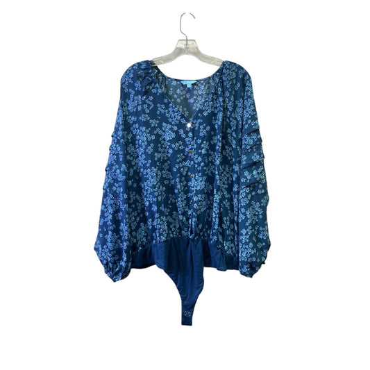 Top Ls By Draper James In Blue, Size:2X