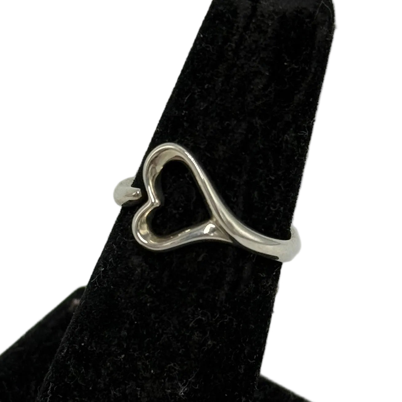 Tiffany & Company Elsa Peretti Open Heart Luxury Ring, Size: 6.5