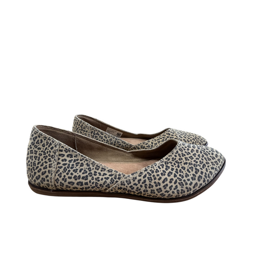 Shoes Flats By Toms In Animal Print, Size:7