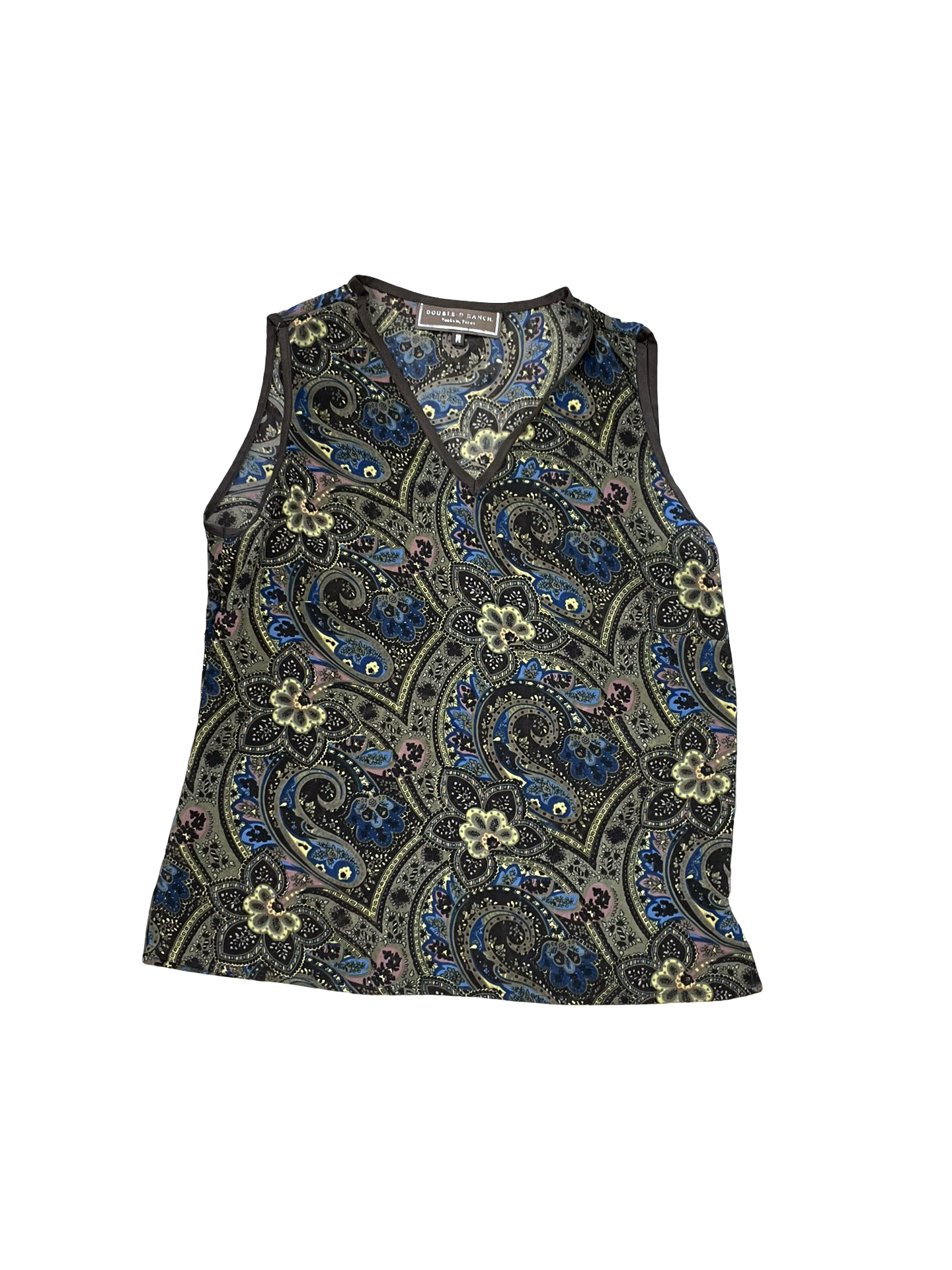 Top Sleeveless By Double D Ranch In Brown, Size:M