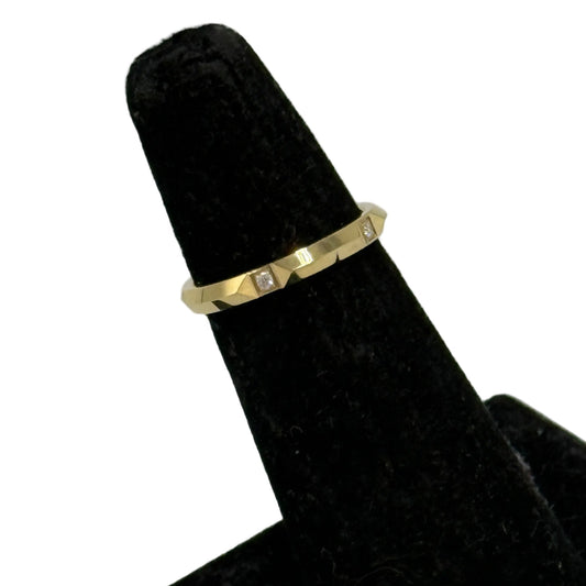 Tiffany & Company True Band 18k Diamond Luxury Ring, Size: 6