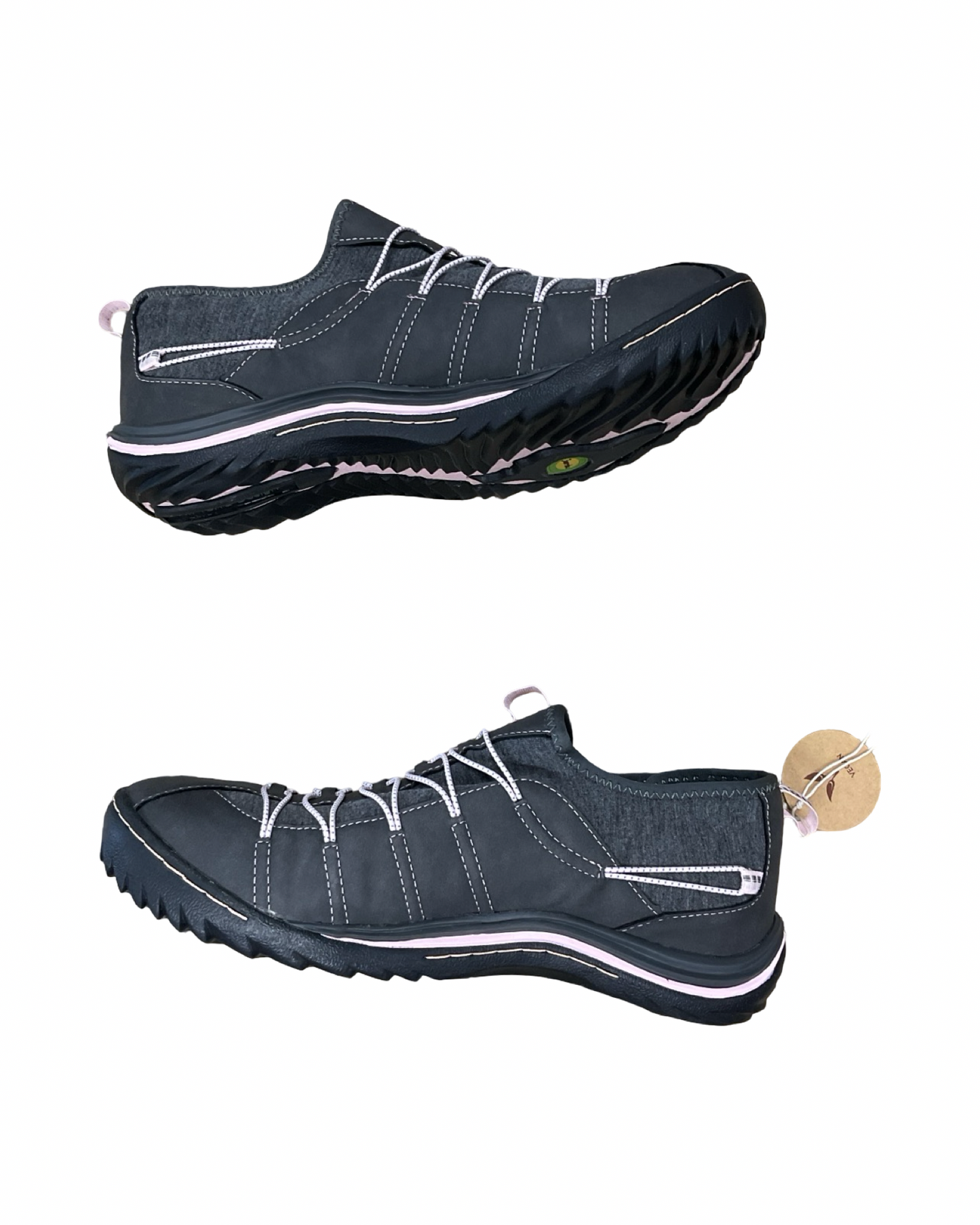 Shoes Athletic By Jambu In Grey & Pink, Size:10