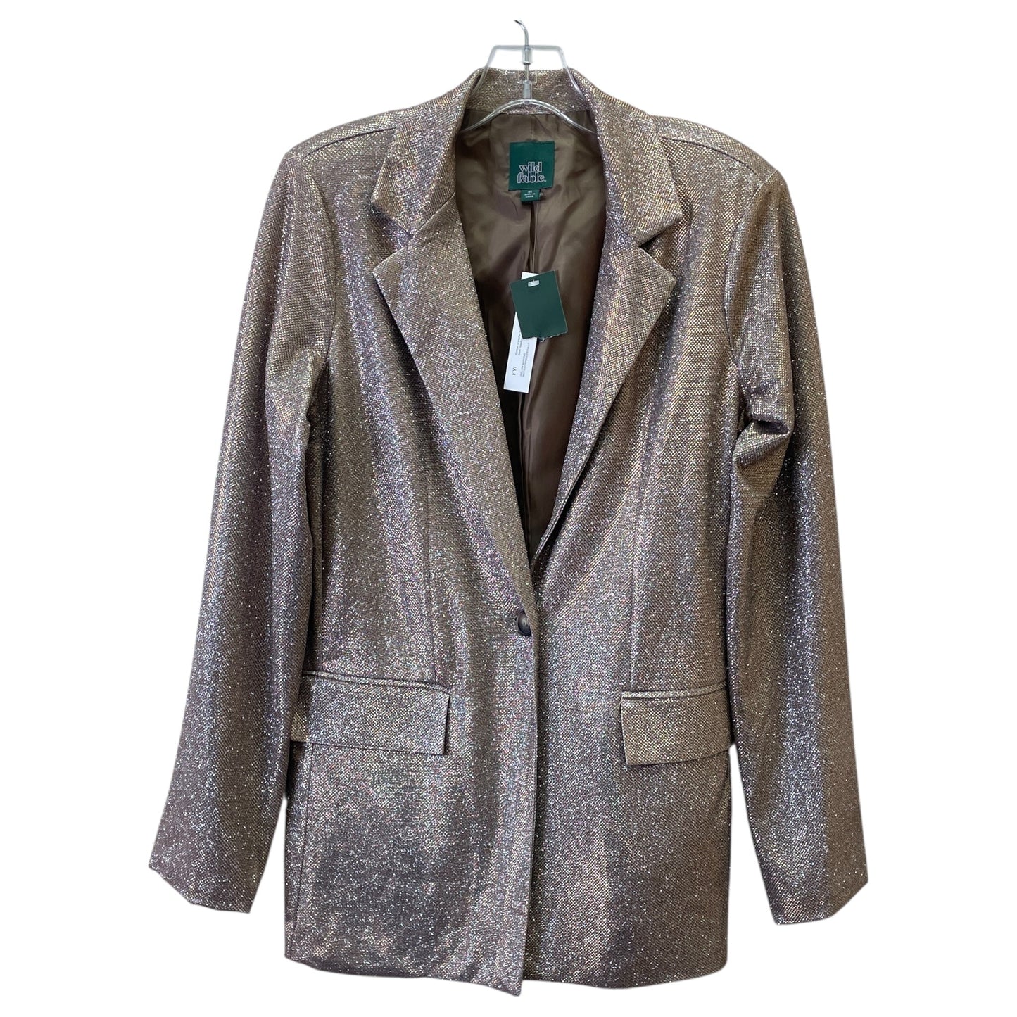 Blazer By Wild Fable In Gold, Size:Xs