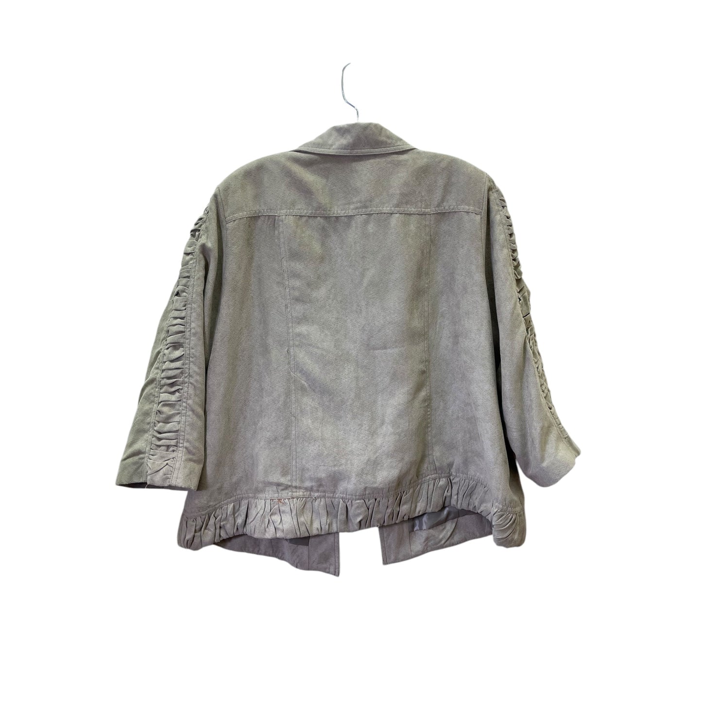 Jacket Other By Cj Banks In Taupe, Size:1X