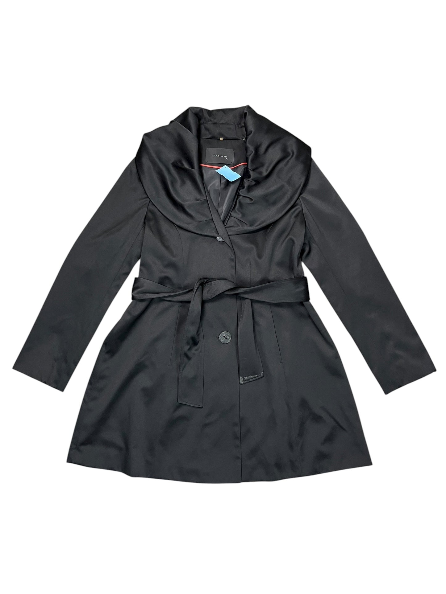 Coat Peacoat By Tahari In Black, Size:M