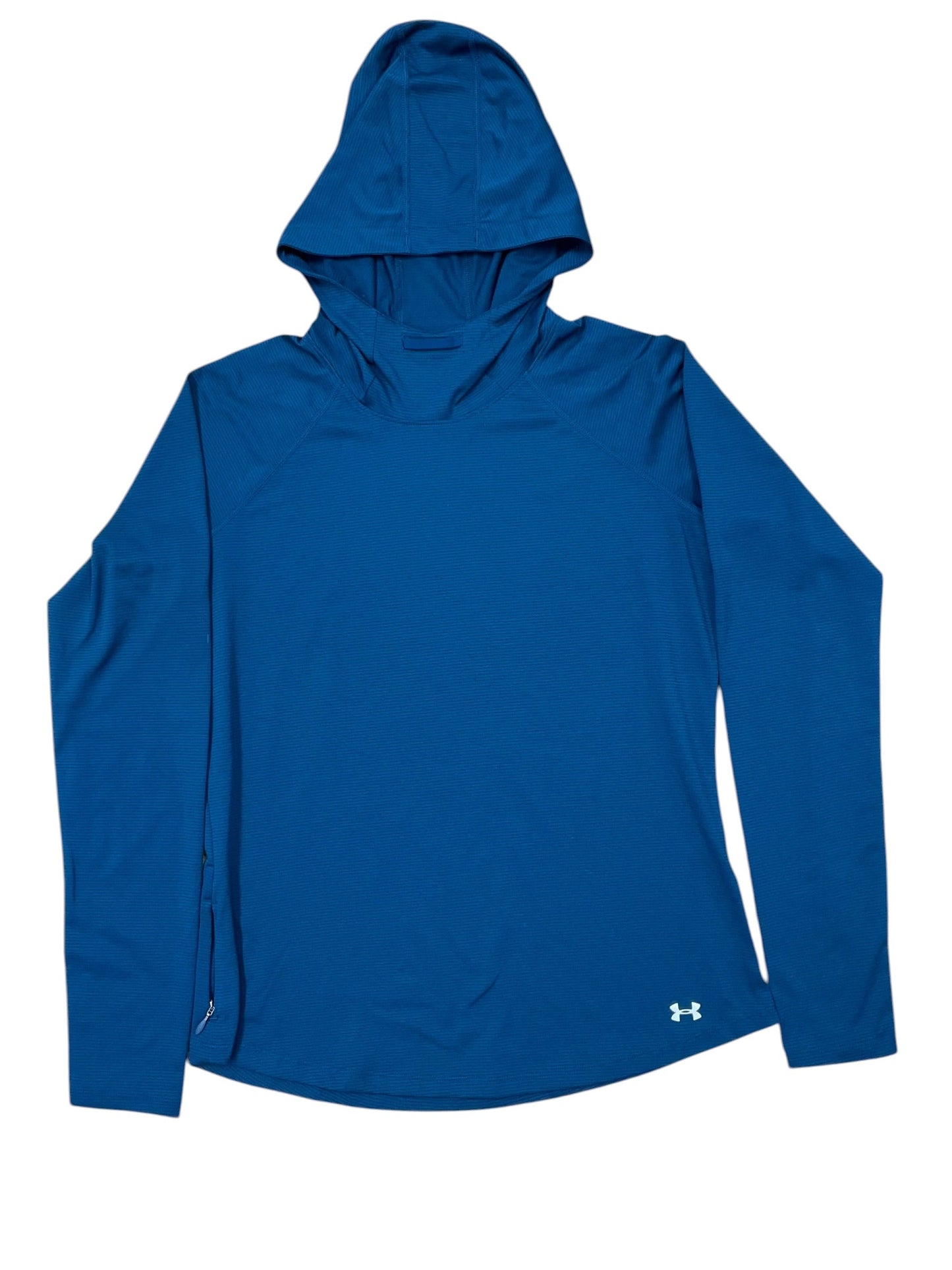 Athletic Top Ls Collar By Under Armour In Teal, Size:M