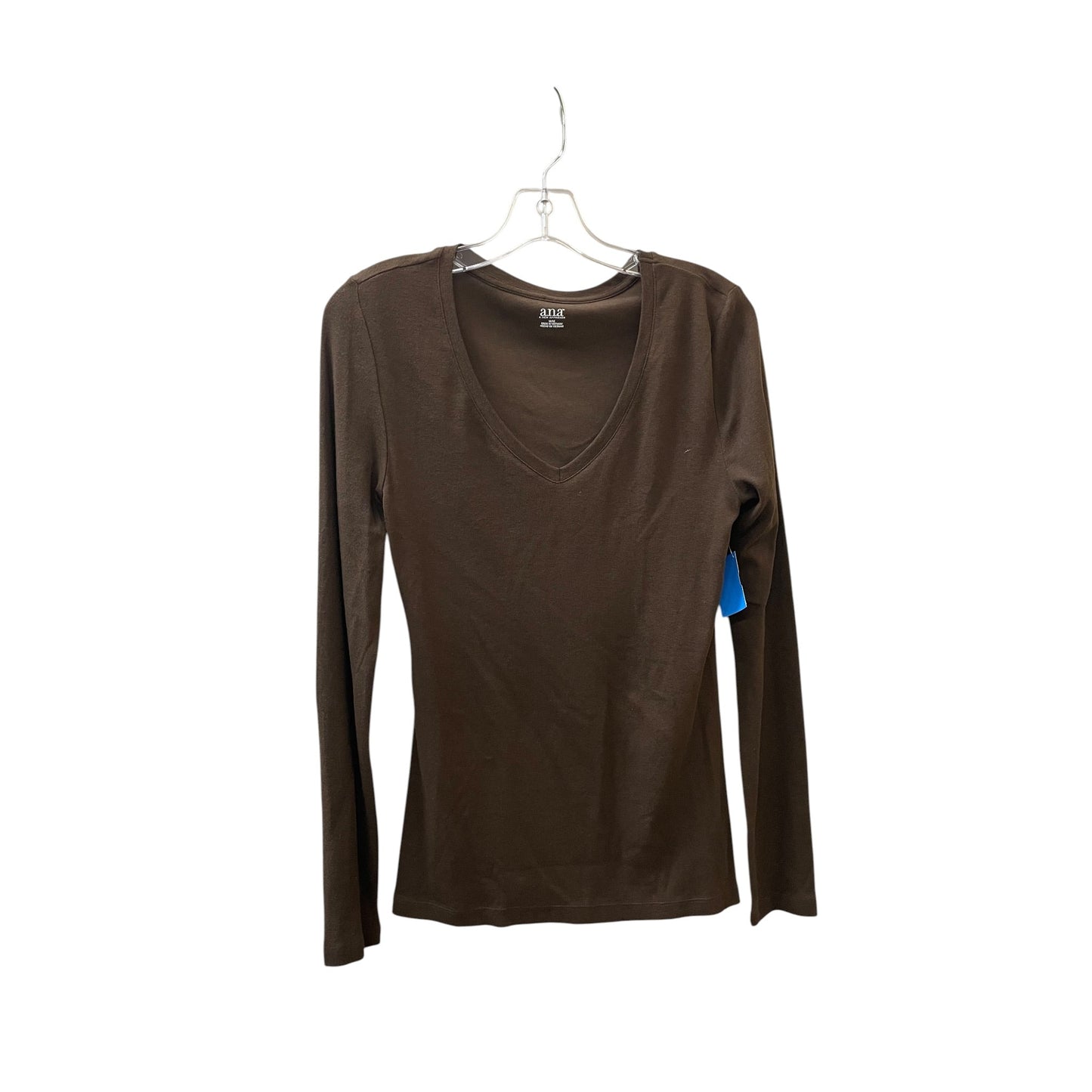 Top Ls Basic By Ana In Brown, Size:M