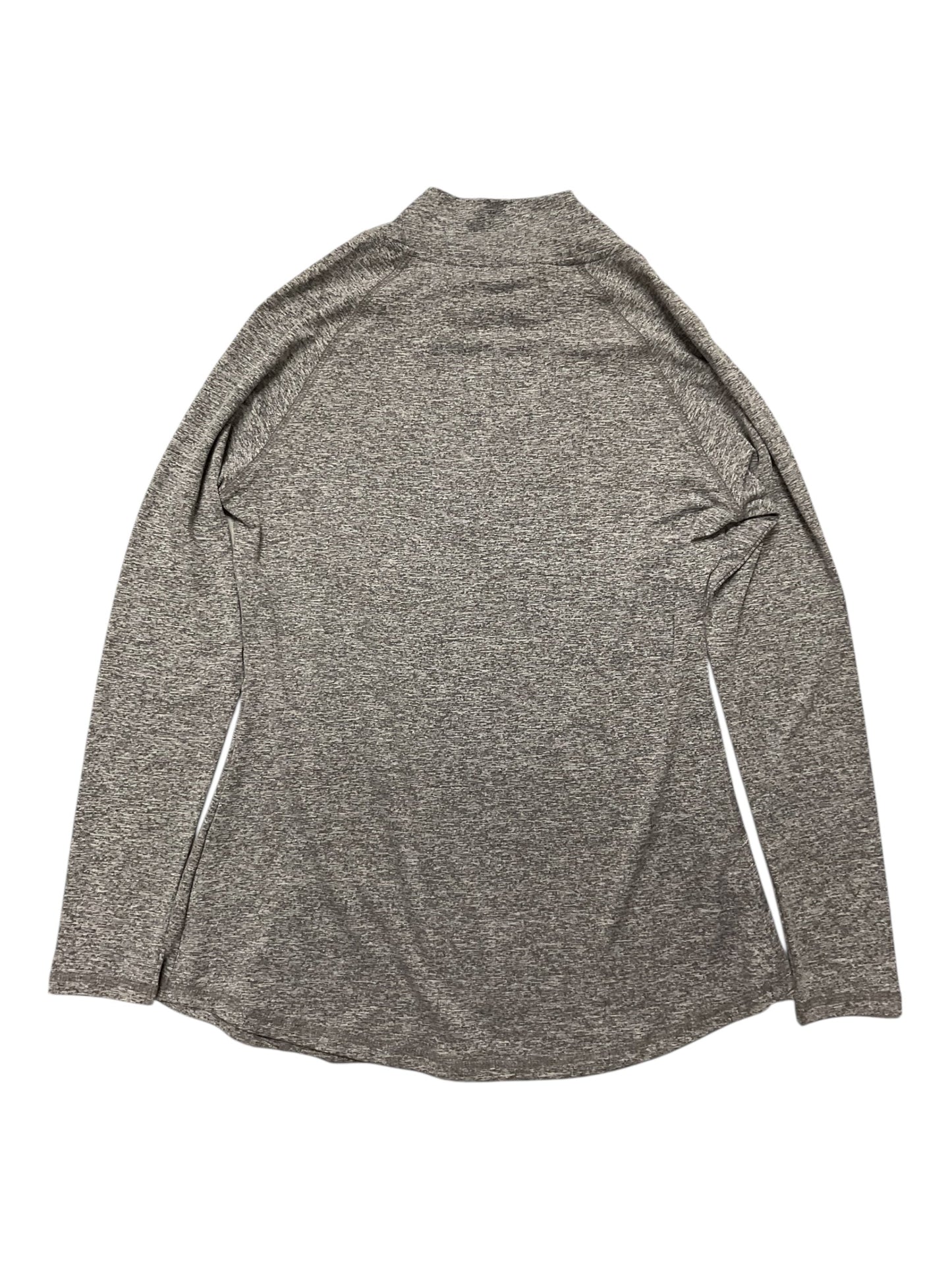 Athletic Top Ls Collar By Clothes Mentor In Grey, Size:M