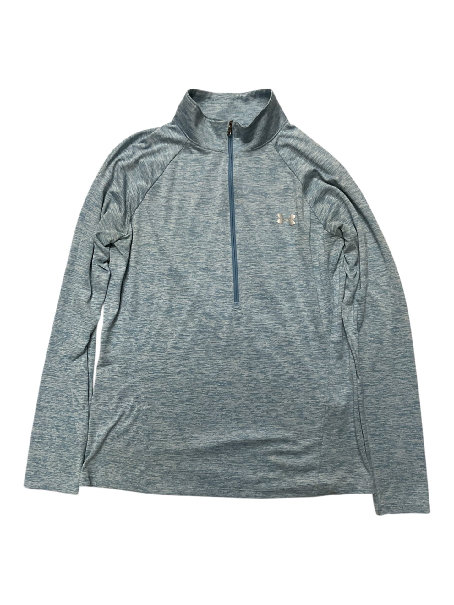 Athletic Top Ls Collar By Under Armour In Blue, Size:L