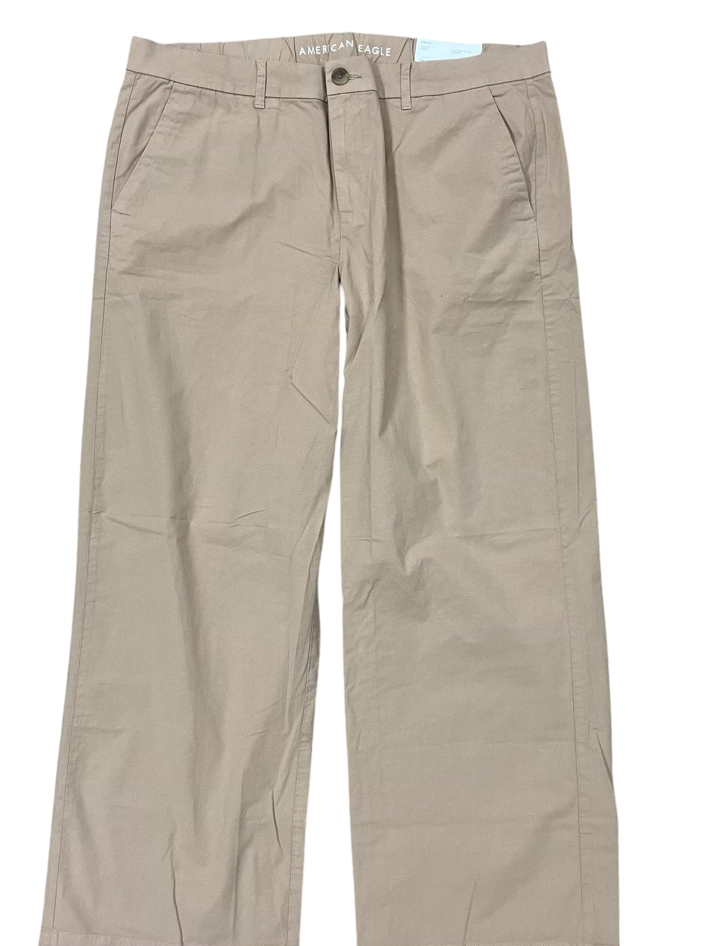 Pants Wide Leg By American Eagle In Tan, Size:L