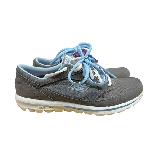 Shoes Athletic By Skechers In Grey, Size:9.5