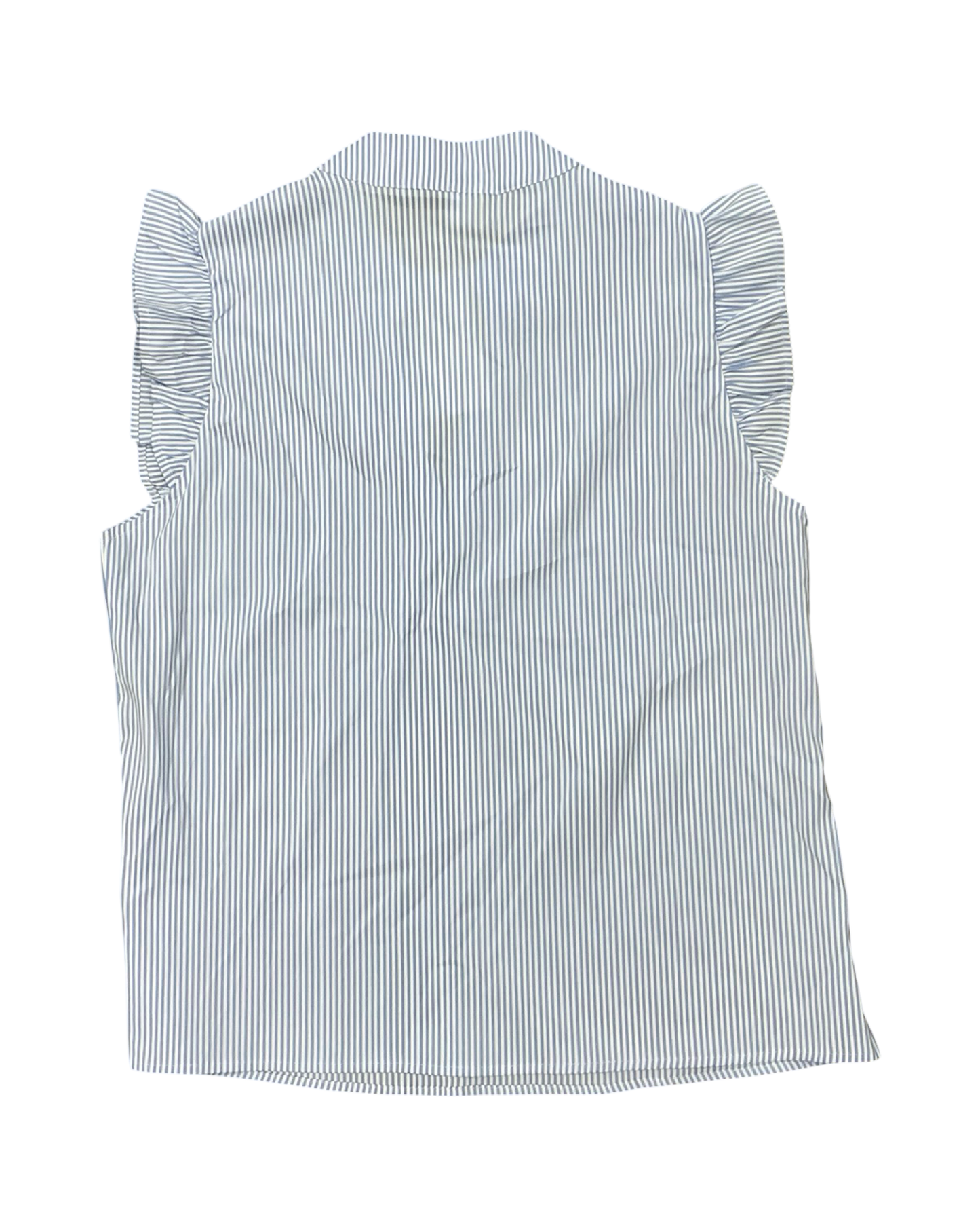 Top Sleeveless By Clothes Mentor In Blue & White, Size:M