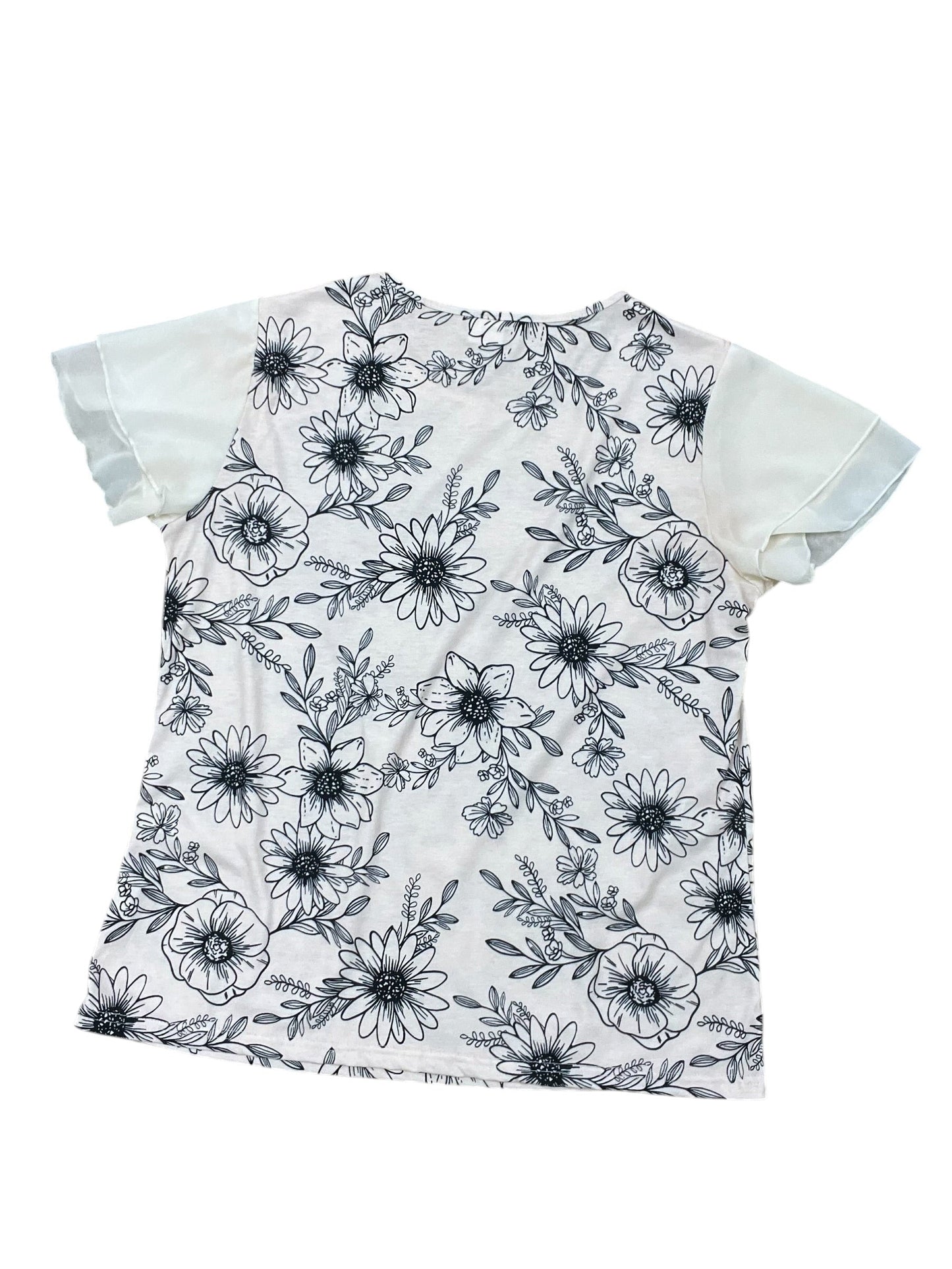 Top Ss By Clothes Mentor In Cream, Size:L