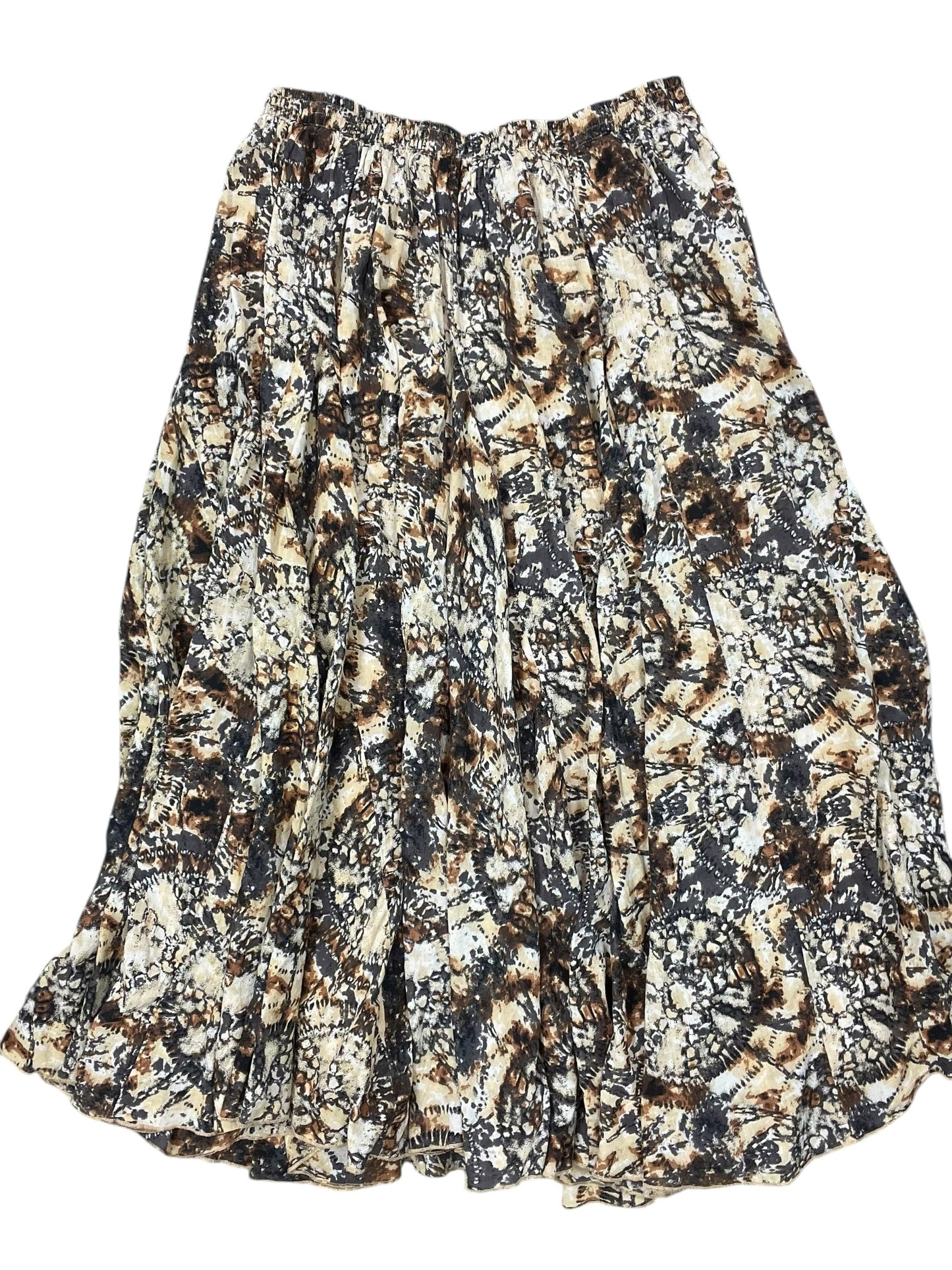 Skirt Maxi By Jessica London In Tan, Size:1X