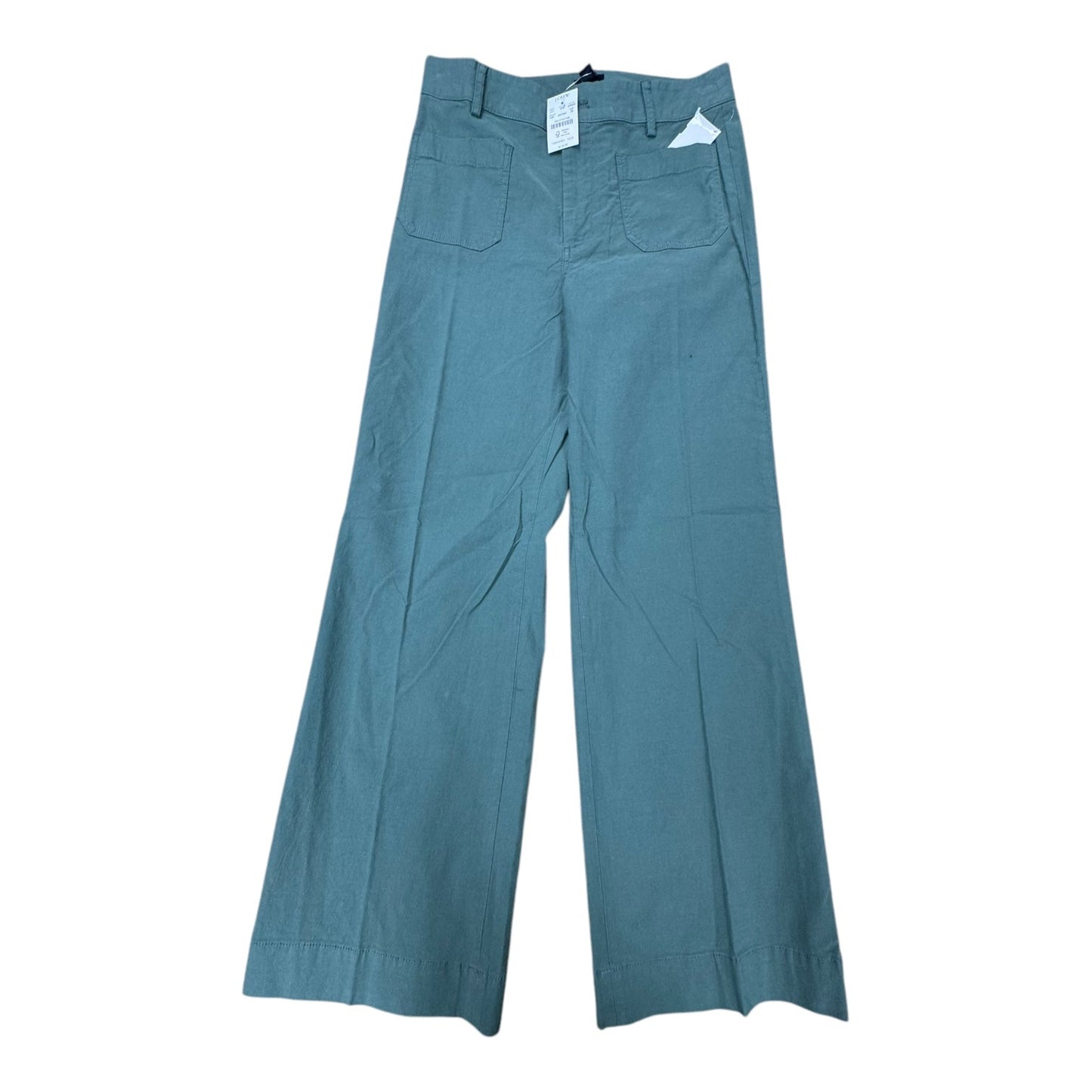 Pants Wide Leg By J. Crew In Green, Size:6