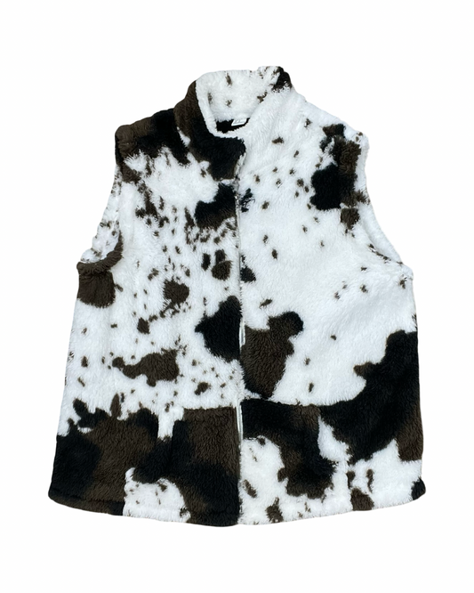 Vest Faux Fur & Sherpa By Clothes Mentor In White, Size:Xl