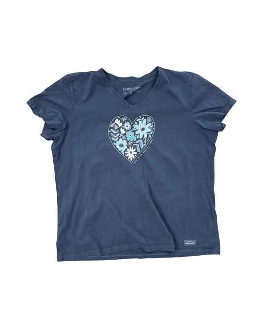 Top Ss By Life Is Good In Blue, Size:Xl