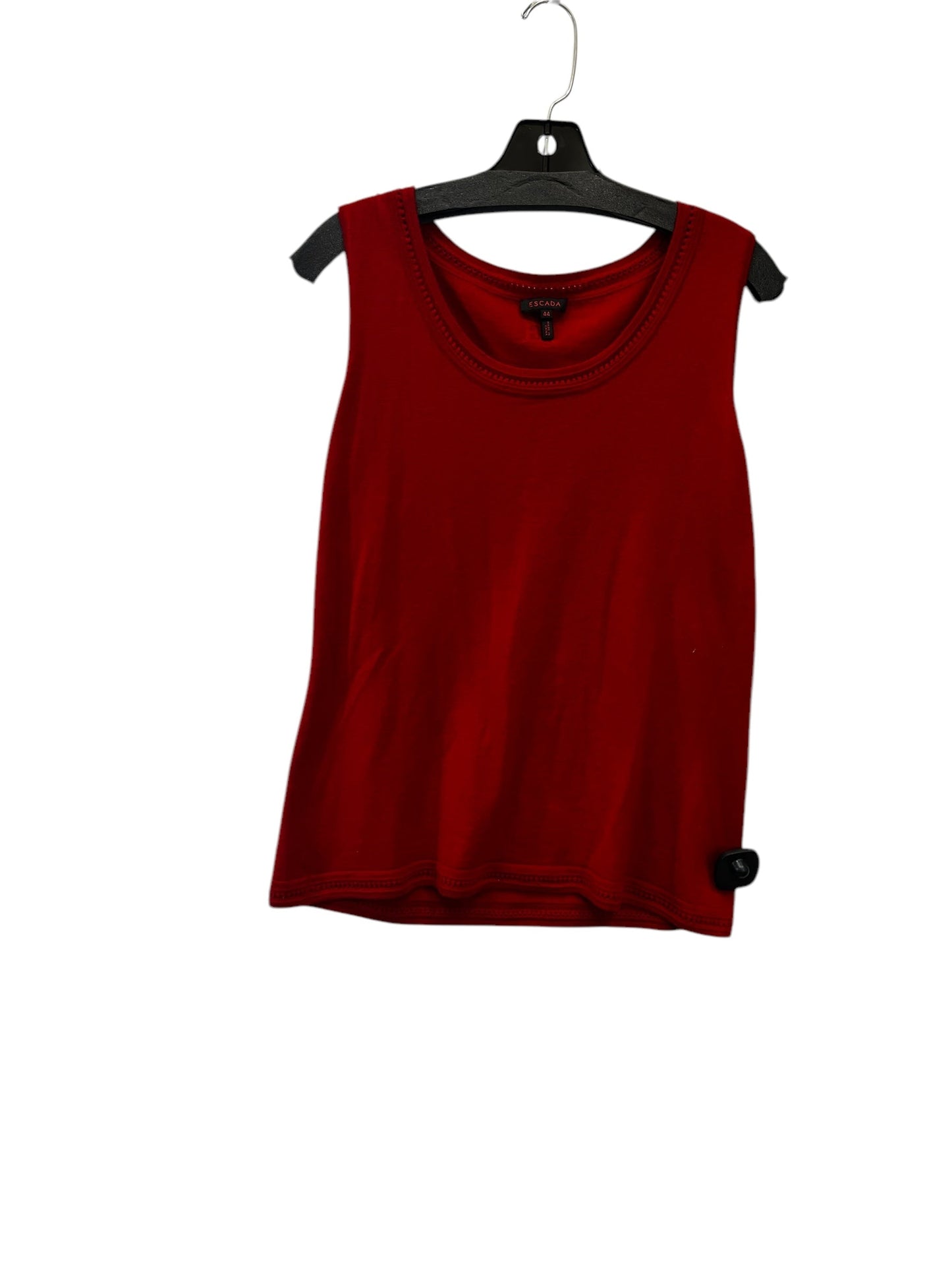 Top 2pc Long Sleeve By Escada In Red, Size: L