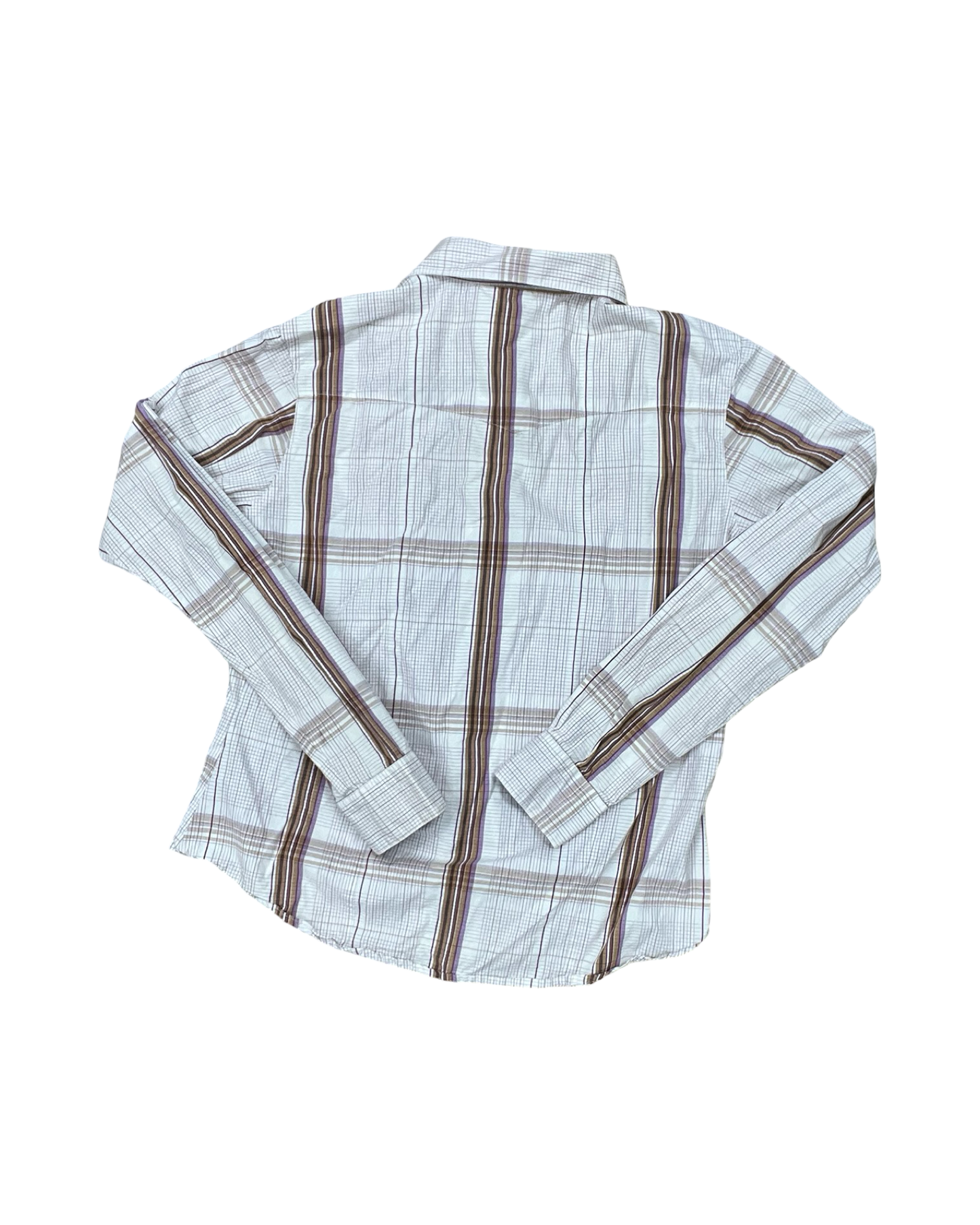 Blouse Ls By Aura In White, Size:M