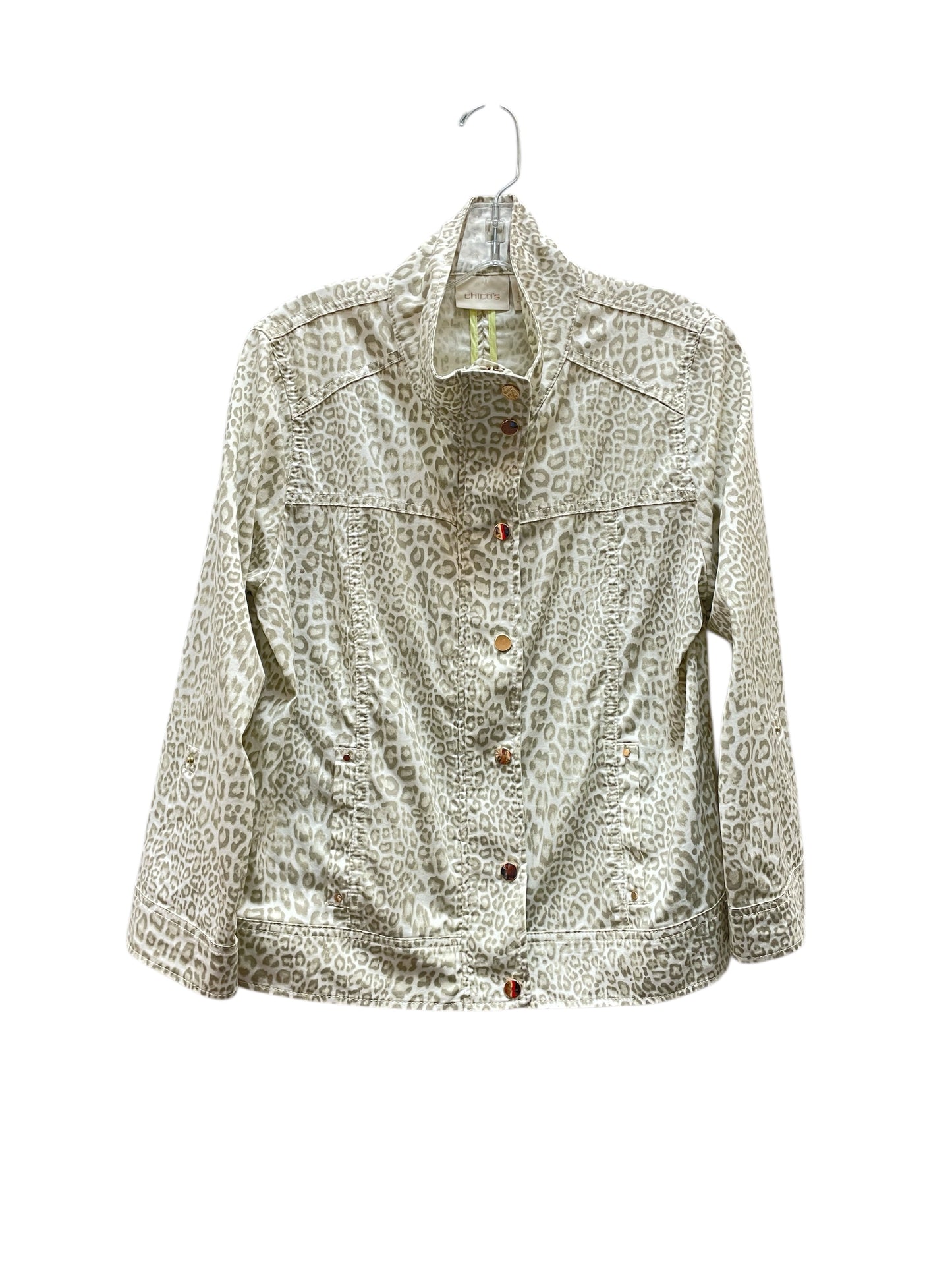 Jacket Other By Chicos In Animal Print, Size:M