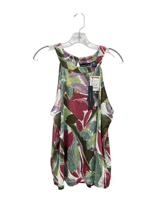 Top Sleeveless By Tahari In Floral Print, Size:1X
