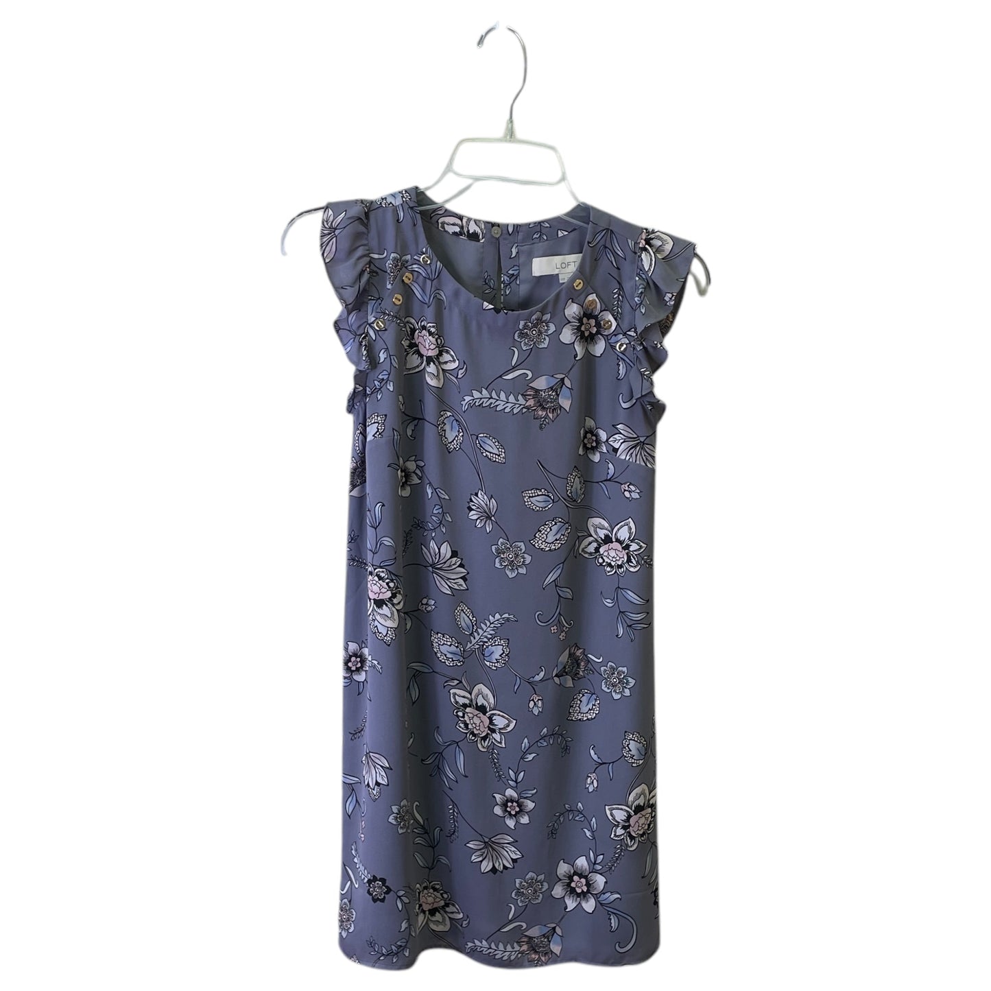 Dress Casual Short By Loft In Purple, Size:Xxsp