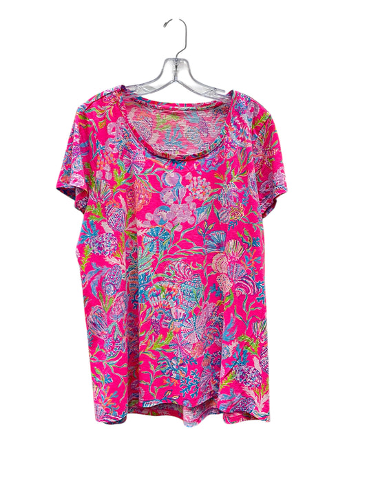 Top Ss Designer By Lilly Pulitzer In Floral Print, Size:Xxl