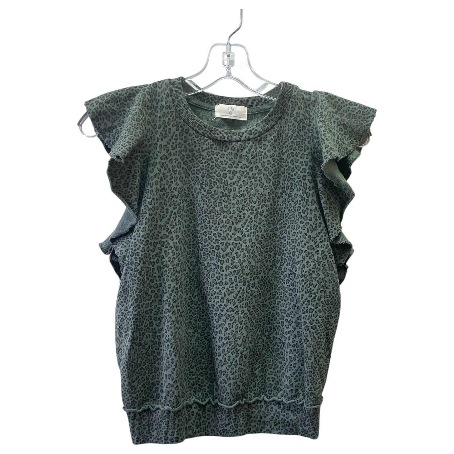 Top Sleeveless By T.La In Animal Print, Size:Xxs