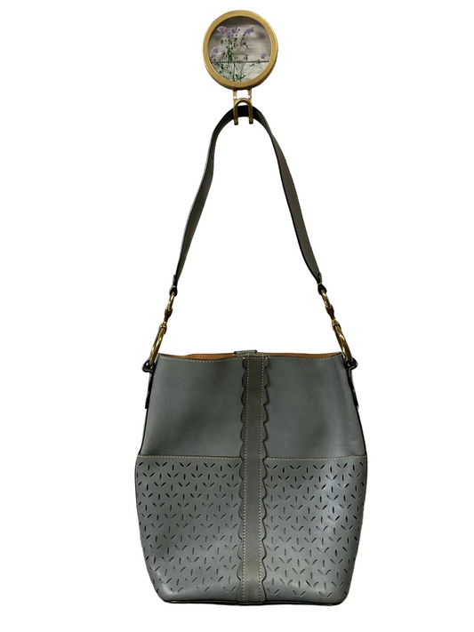 Tote Designer By Frye In Grey, Size:Medium