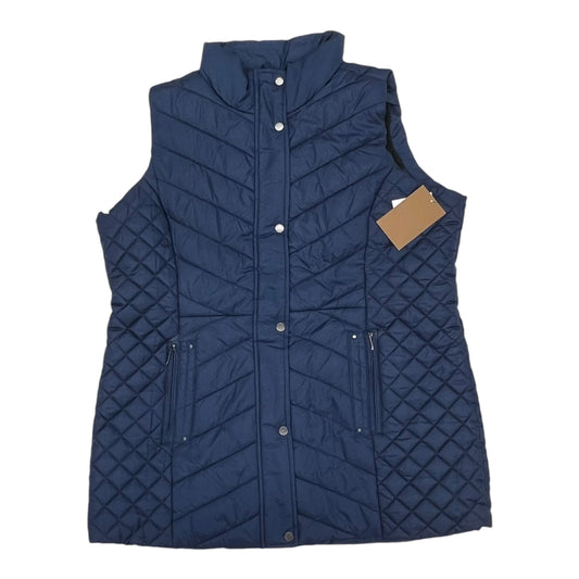 Vest Puffer & Quilted By Weatherproof In Blue, Size:2X