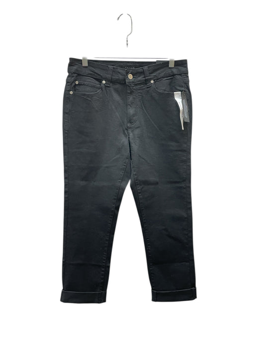 Jeans Cropped By Tahari In Black, Size:10
