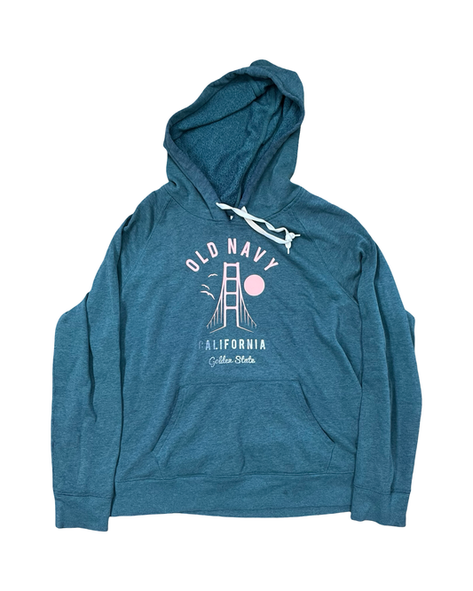Sweatshirt Hoodie By Old Navy In Green, Size:Xl