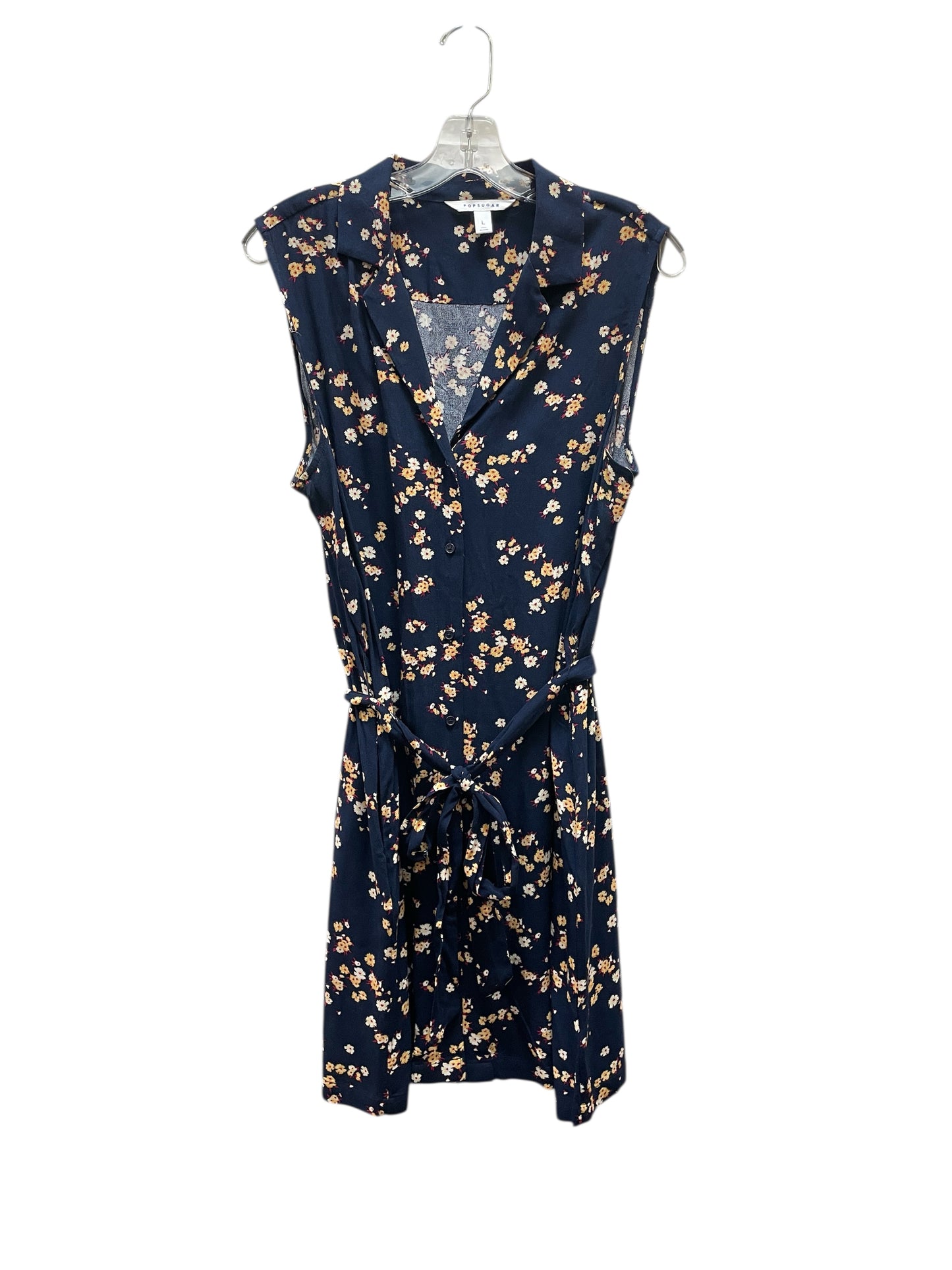 Dress Casual Midi By Popsugar In Floral Print, Size:L